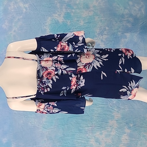 New Yumi Kim Celine Dress In Luxembourg Navy Size  XS - Picture 3 of 16